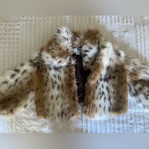 Faux Fur Jacket Sz L Jolt Brand